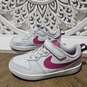 Nike Kids Sneakers - Light Blue/Gray & Pink Girls Size 13